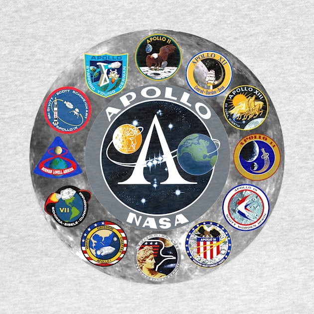 Apollo Missions Poster by Spacestuffplus